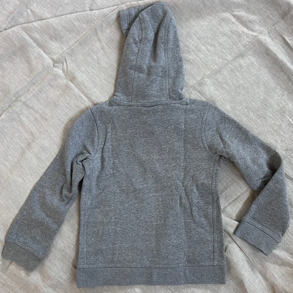 Nike Kids' SMALL Sportswear Club Fleece Hoodie, Grey / White - Picture 3 of 3